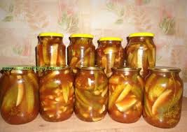 огурцы с кетчупом чили рецепт на 1 литровую банку Ogurcy S Ketchupom Ot Olgi Kosmackoj Urozhajnaya Dacha Ketchup Konservirovanie Edy Domashnee Konservirovanie
