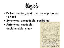 Illegible synonyms, illegible pronunciation, illegible translation, english dictionary definition of illegible. Illegible Meaning Bad Handwriting And Adhd Adults Dysgraphia Difficulties In Adults Illegible Definition Legible Illegible Handwriting Define Illegible What Does Illegible What Is Illegible Definition Of Illegible Illegible Meaning Illegible