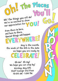 Oh The Places You Ll Go Staff Appreciation Party Ideas Photo 9 Of 12 Teacher Appreciation Lunch Teacher Retirement Parties Teacher Appreciation Week