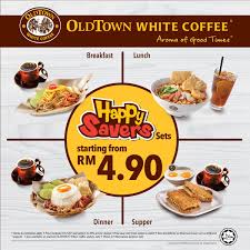 The old town asam laksa is not to be missed for a filling lunch. Oldtown White Coffee Happy Savers Sets Rm4 90 Breakfast Lunch Dinner Supper