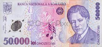 See how much your amount is eur (eurozone euro) now in leo (unussedleo). George Enescu On 50000 Leu 2001 Banknote From Romania Stock Photo Crushpixel