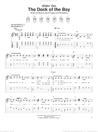 Sittin On) The Dock Of The Bay sheet music for guitar solo (easy  tablature) v2