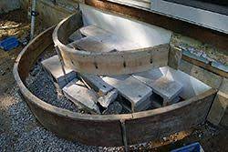 Most relevant best selling latest uploads. How To Planning Pouring And Finishing Half Round Concrete Steps Concrete Decor Concrete Steps Concrete Decor Concrete Stairs
