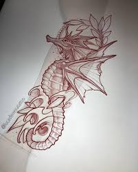Today Batcountryclub Sketching Seahorse Tattoo Drawing Art Sullenclothing Seahorse Tattoo Mandala Tattoo Tattoo Designs
