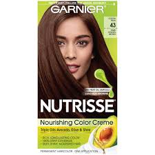 You need to choose a rather bright color though for a noticeable brown. Buy Garnier Nutrisse Haircolor Dark Golden Brown Cocoa Bean 43 Online At Low Prices In India Amazon In