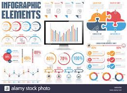 Infographic Elements Process Infographics Percents Bar