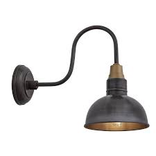 Swan Neck 1 Light Armed Sconce Wall Lights Antique Brass Wall Lights Kitchen Wall Lights