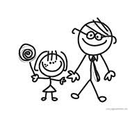 A diferencia del día de las madres, la celebración para festejar a los papás no cuenta con un día fijo; Dibujos Feliz Dia Del Padre 2021 Para Ninos Jugar Y Colorear