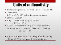 Radiation Units