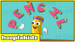 Preschool Activity How To Spell Pencil Hooplakidz Youtube