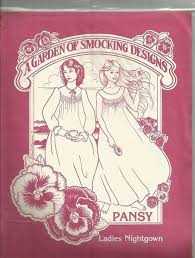 Vintage Uncut Pattern A Garden Of Smocking Designs Pansy A Etsy Pattern Vintage Sewing Patterns Pansies