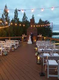 The Pavilion At Hunter Valley Farm Knoxville Tn Intimate Outdoor Deck Wedding Bistro Lights Fireplace Bistro Lights Home Wedding Hunter Valley Wedding