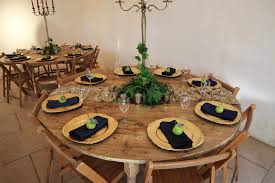 Beautiful Round Rustic Tables Made From Reclaimed Scaffold Wood With Farmhouse Legs Seats Up To 8 Hire This And O Rustic Round Table Table Hire Rustic Table