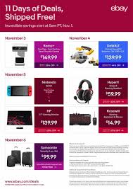 Ebay 11 Days Of Deals 2018 Ads Scan Deals And Sales See The Ebay 11 Days Of Deals Ad 2018 At 101blackfriday Com Find The Best 2018 Ebay 11 Days Ebay Ads Day