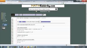 What are the three consecutive positive integers? Find 2 Consecutive Integers With A Sum Of 27