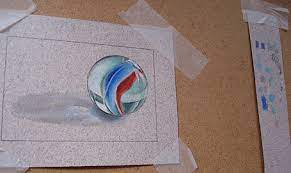 How To Draw A Marble: Step By Step Realistic Drawing Art Lesson — Art Is Fun