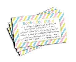 Baby Shower Book Insert Request Cards 50 Cards Buy Online In Bosnia And Herzegovina At Desertcart 20480906