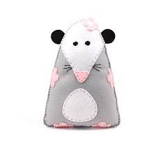 Possum Sewing Pattern Felt Rat Stuffed Animal Pattern Plush Etsy Animal Sewing Patterns Sewing Stuffed Animals Stuffed Animal Patterns