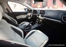 Black And White Hatchback 2014 Mazda 3 S Hatchback White And Black Leather Interior Mazda 3 Hatchback Mazda Mazda 3