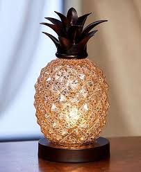 Amazon Com The Lakeside Collection Pineapple Glass Table Lamp Gateway Pineapple Lamp Elegant Home Decor Glass Table Lamp