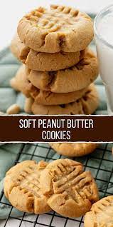 Easy Soft Peanut Butter Cookies In 2021 Soft Peanut Butter Cookies Peanut Butter Cookie Recipe Soft Butter Cookies Recipe