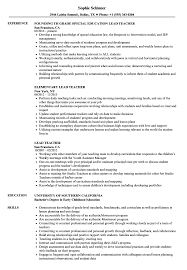 Jobs for teachers are projected to grow by 8% (or 76,800 jobs) from 2016 through 2026, according to the bureau of labor statistics (bls). Lead Teacher Resume Samples Velvet Jobs