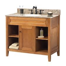 Complete your bathroom vanity combination with the bianco carrara marble 37 in. Home Decorators Collection Exhibit 37 In W X 22 In D Bath Vanity In Rich Cinnamon With Granite Vanity Top In Golden Hill Triagh3722 The Home Depot Granite Vanity Tops Marble