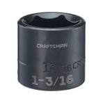 CRAFTSMAN Standard (SAE) 1/2-in Drive 1-3/16-in 6-point Impact Socket  Individual