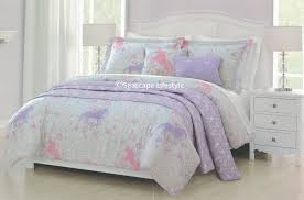 Paisley Unicorns Twin Comforter Set With Quilted Coverlet 5 Pc Queen Size Comforter Sets Twin Comforter Sets Comforter Sets