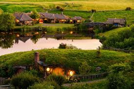 The hobbit scenes from lord of the rings movie trilogy were filmed on a hillside lot in matamata, new zealand. Tour The Hobbiton Movie Set In Matamata New Zealand Hgtv