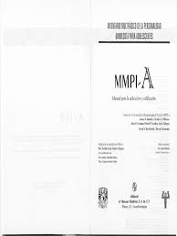 The youth version was developed to improve measurement of personality, behavior difficulties, and psychopathology among Manual Tecnico Mmpi A Pdf