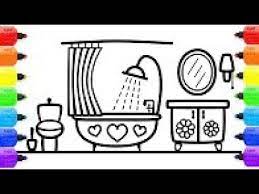 Le robinet est un élément incontournable de la salle de bain. Salle De Bain Avec Des Canetons A Colorier Et Dessiner Pour Les Enfants Youtube
