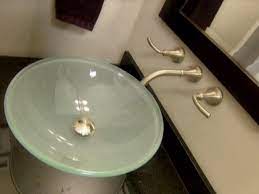1 use the sink manufacturer's template to mark the cutout on the countertop. Updating A Bathroom With A Vessel Sink How Tos Diy