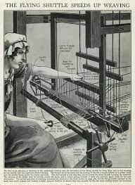 This new invention sculpted the way for mechanical power looms which came shortly after in 1787. John Kay S Flying Shuttle Speeds Up Weaving Historical Articles And Illustrationshistorical Articles And Illustrations Look And Learn