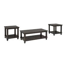 Coffee & end table sets. Ashley Furniture Mallacar 3 Piece Coffee Table Set In Black Walmart Canada