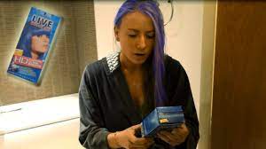 Hair dye prank on husband!! Blue Hair Dye Shampoo Prank On Girlfriend Goes Crazy Youtube