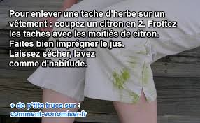 Un Remede Efficace Pour Nettoyer Les Taches D Herbe Sur Un Vetement Taches D Herbe Aide Menagere Tache