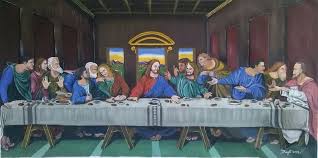 Encuentra imágenes de la ultima cena. La Ultima Cena Replica Painting By Darwin Reyes El Pato Artmajeur