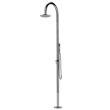 Outdoor Shower Company Fta C50as Hchs Origo C50 316 Marine Grade Stainless Steel Free Standing Hot And Cold Shower Co Outdoor Shower Shower Columns Cold Shower