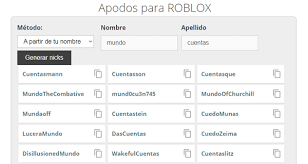 Check spelling or type a new query. Nombres Para Roblox Como Crear Apodos Automaticamente