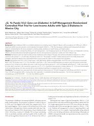 Pdf Si Yo Puedo Vivir Sano Con Diabetes A Self Management Randomized Controlled Pilot Trial For Low Income Adults With Type 2 Diabetes In Mexico City This is my own personal. researchgate