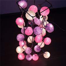 Pin On Fairy Cotton Ball String Light