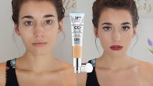 First Impression Review It Cosmetics Cc Cream Youtube