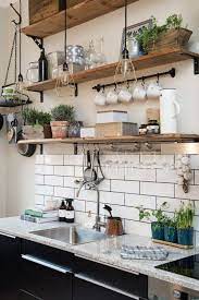 38 Diy Simple Kitchen Open Shelves Decorating Ideas Decoraiso Com Beautiful Kitchen Designs Kitchen Open Shelves Kitchen Inspirations