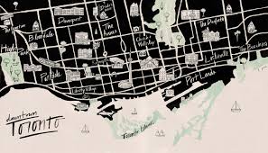 Our Liner Notes Toronto Mapmap Of Toronto For The Film Our Liner Notes Lauren Pirie