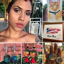 La joven Kamil Rivera, 22 años y del pueblo de San Germán, cuenta con su  propio negocio llamado Padma Creu, donde vende cuadros, tarjetas y  proyectos hechos con pintura y un toque