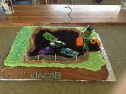 3rd Birthday Cake That I Made For My Son Jacob Loves Demolition Derbys His Dad Does As Many In A Year That H 3rd Birthday Cakes Kids Birthday Cake Decorating