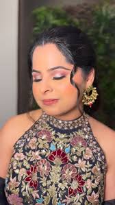 Cocktail look for my beauty💙 @duttaisha , Makeup @mehakkaurartistry ,  Hairstylist @hairby___love