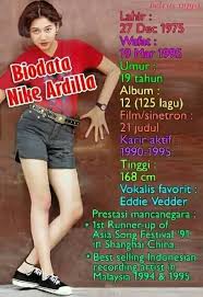 Dulu ia dikenal sebagai ratu rock indonesia semasa hidupnya. All About Nike Ardilla ç…§ç‰‡ Facebook