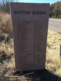 Britton School Historical Marker